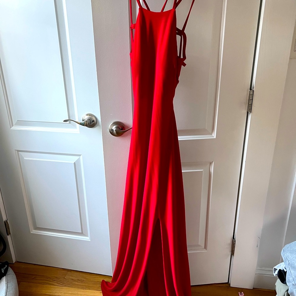 Morgan&co red formal dress size 7/8